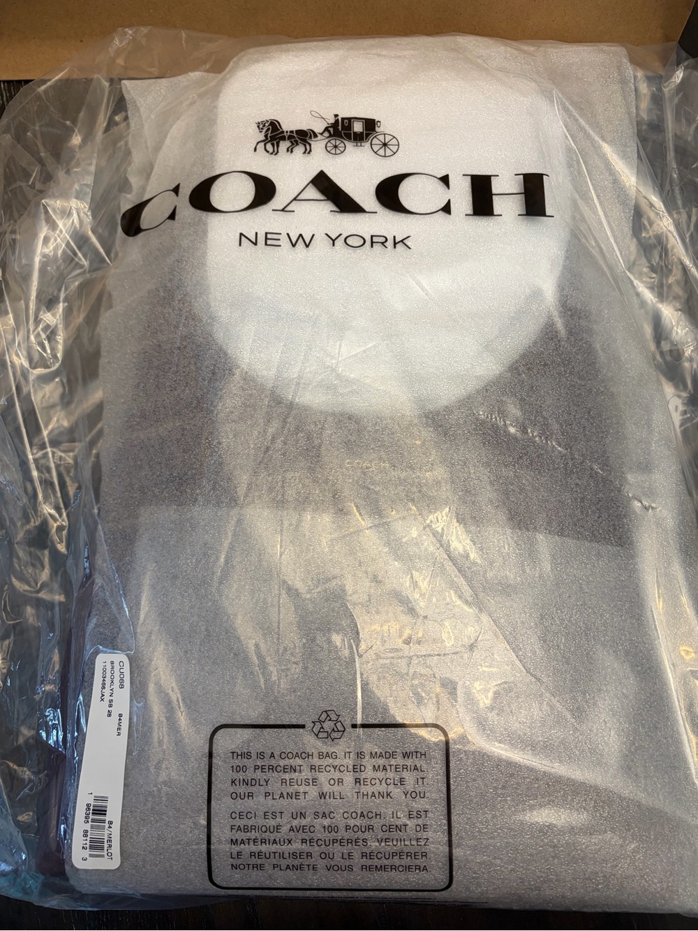 Coach Brooklyn 28 Melot - Picture 5 of 7